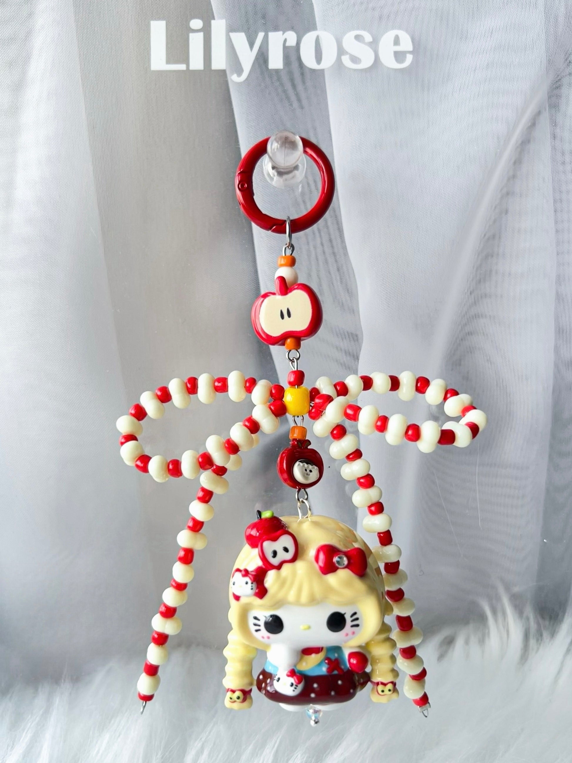 BC001 - Apple Strudel HK Ribbon Bag Charm